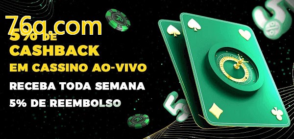 Promoções do cassino ao Vivo 76q.com